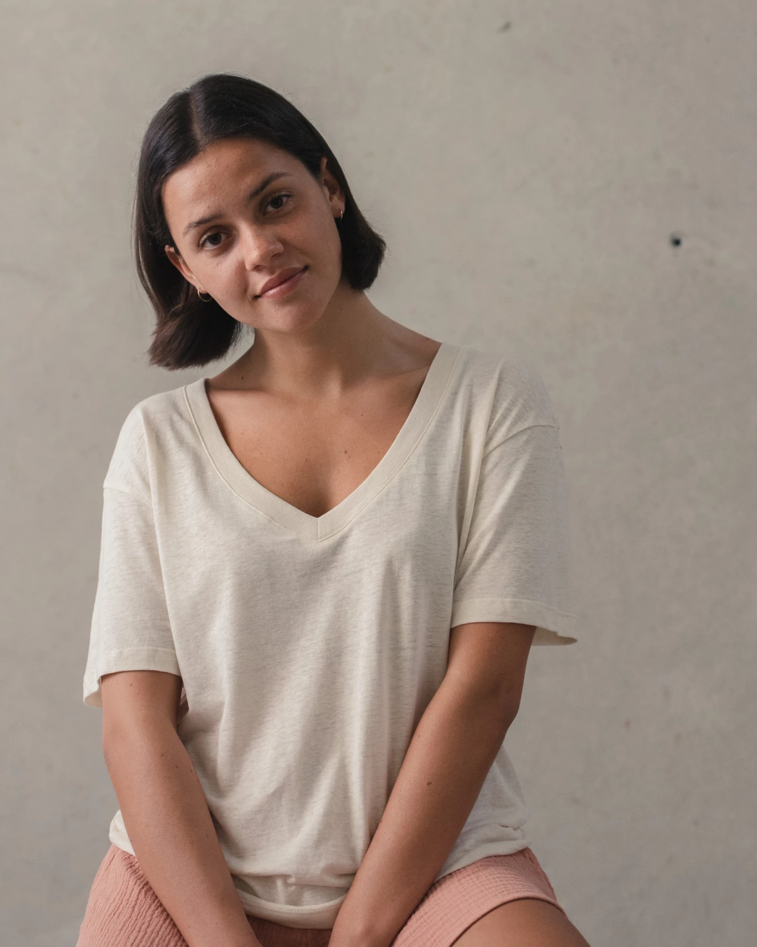 Deep V Hemp Tee - Image 6