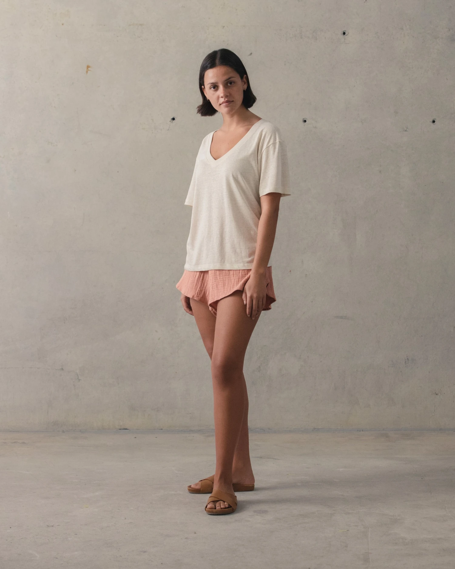 Deep V Hemp Tee - Image 5